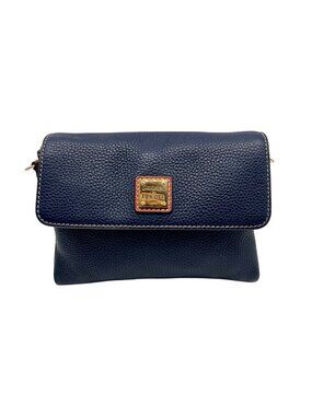 Dooney & Bourke Pebble Grain Leather Blue Hunter Crossbody Bag